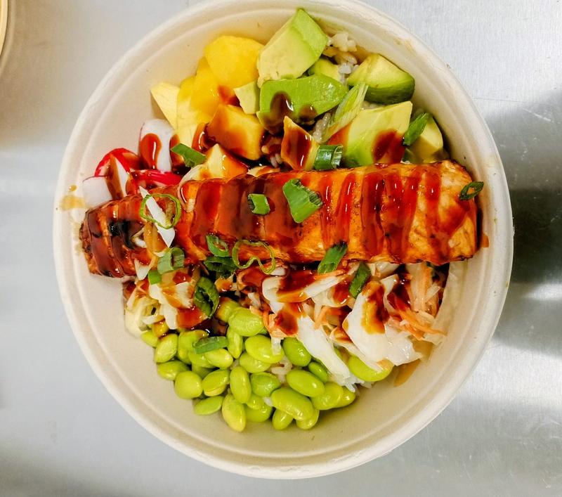 Teriyaki Lachs Steak Bowl